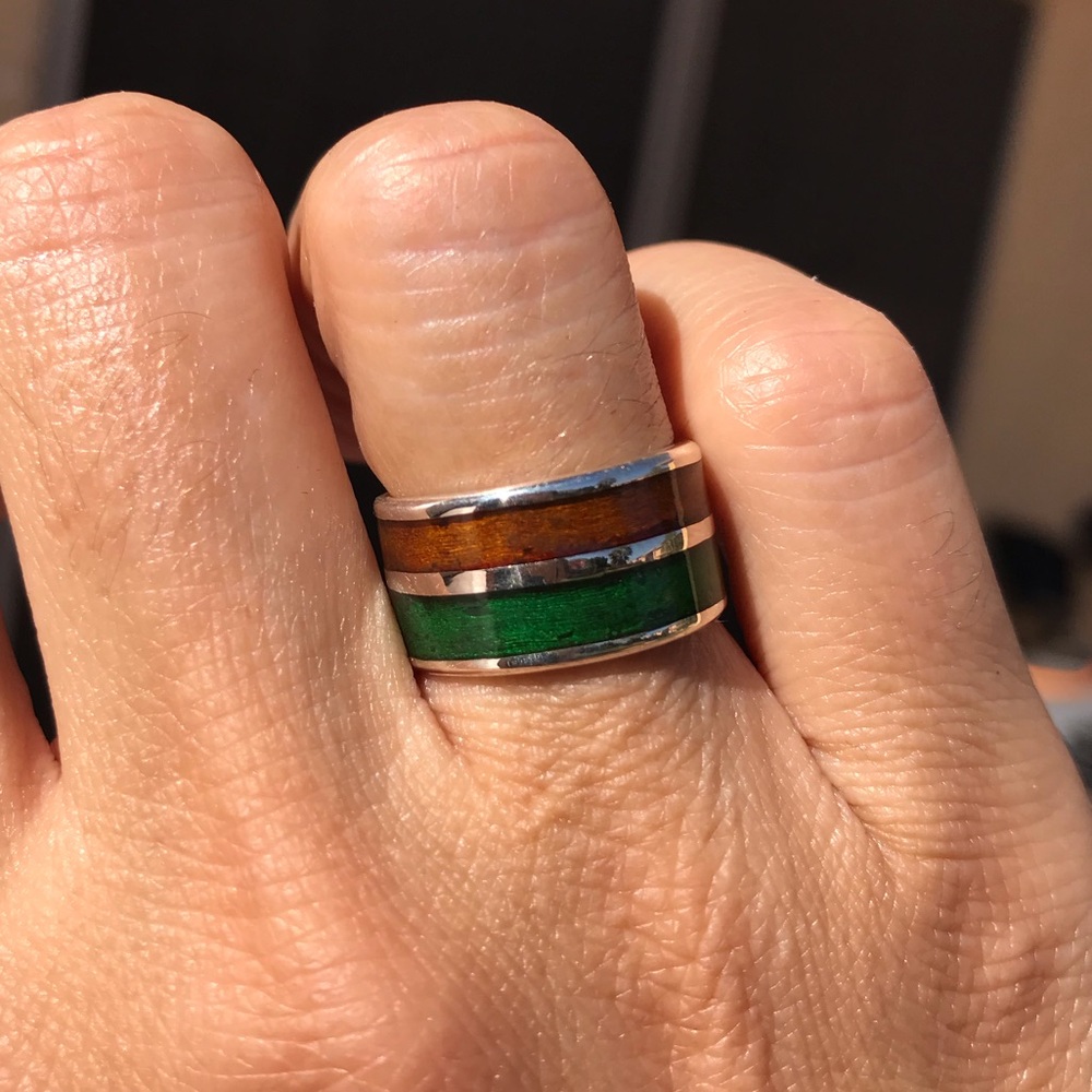 950 Sterling Silver Statement Ring 6 - image 1